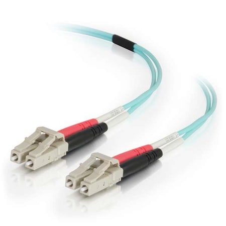 Fasttrack 30m LC-LC 50-125 oM4 Duplex Multimode PVC Fiber optic Cable, Aqua FA1719936